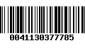 Código de Barras 0041130377785