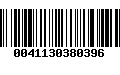 Código de Barras 0041130380396