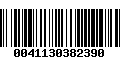 Código de Barras 0041130382390