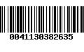 Código de Barras 0041130382635