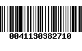 Código de Barras 0041130382710