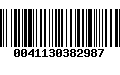 Código de Barras 0041130382987