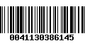 Código de Barras 0041130386145