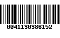 Código de Barras 0041130386152