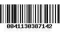 Código de Barras 0041130387142