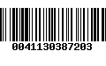 Código de Barras 0041130387203