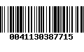 Código de Barras 0041130387715