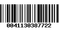 Código de Barras 0041130387722