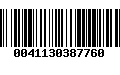 Código de Barras 0041130387760