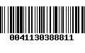 Código de Barras 0041130388811