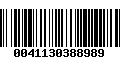 Código de Barras 0041130388989