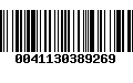 Código de Barras 0041130389269