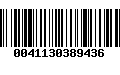 Código de Barras 0041130389436