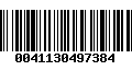 Código de Barras 0041130497384