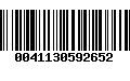 Código de Barras 0041130592652