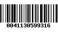 Código de Barras 0041130599316