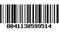 Código de Barras 0041130599514