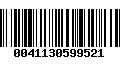 Código de Barras 0041130599521