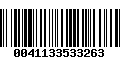 Código de Barras 0041133533263