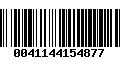 Código de Barras 0041144154877