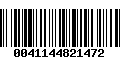 Código de Barras 0041144821472