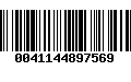 Código de Barras 0041144897569