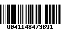 Código de Barras 0041148473691