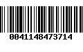 Código de Barras 0041148473714