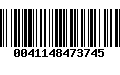 Código de Barras 0041148473745