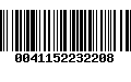 Código de Barras 0041152232208