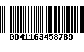 Código de Barras 0041163458789