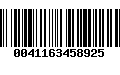 Código de Barras 0041163458925