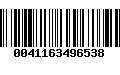 Código de Barras 0041163496538