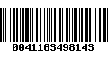 Código de Barras 0041163498143