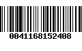 Código de Barras 0041168152408