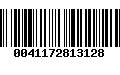 Código de Barras 0041172813128