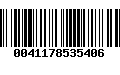 Código de Barras 0041178535406