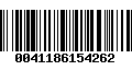 Código de Barras 0041186154262