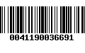 Código de Barras 0041190036691