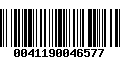 Código de Barras 0041190046577