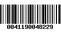 Código de Barras 0041190048229