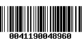 Código de Barras 0041190048960