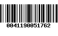 Código de Barras 0041190051762