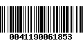 Código de Barras 0041190061853