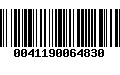 Código de Barras 0041190064830