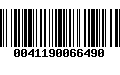 Código de Barras 0041190066490