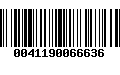 Código de Barras 0041190066636