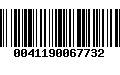 Código de Barras 0041190067732