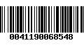 Código de Barras 0041190068548