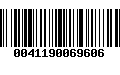 Código de Barras 0041190069606